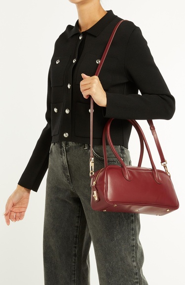  George Hogg Kadın Bordo Deri Çanta