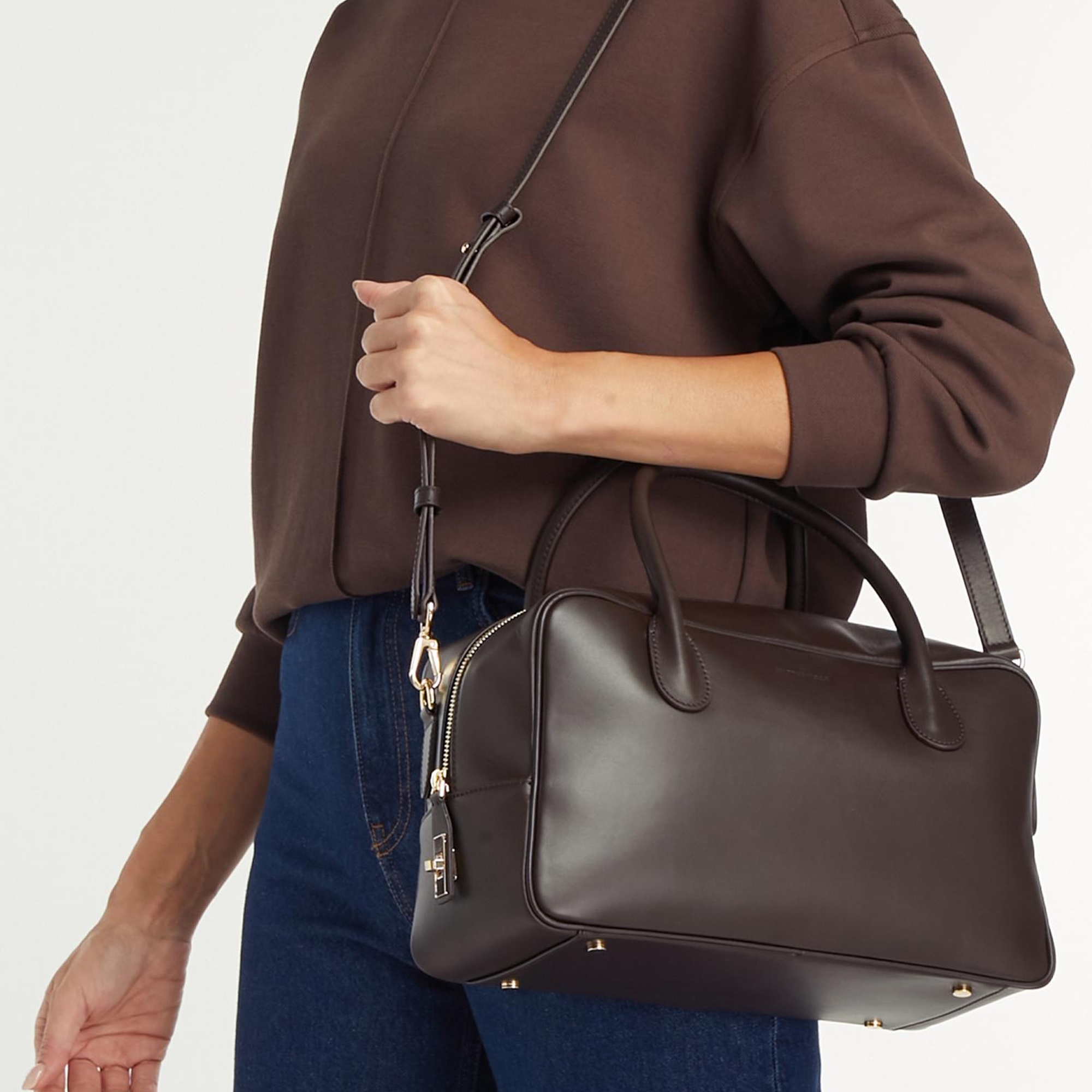 George Hogg Kadın Acı Kahve Deri Çanta