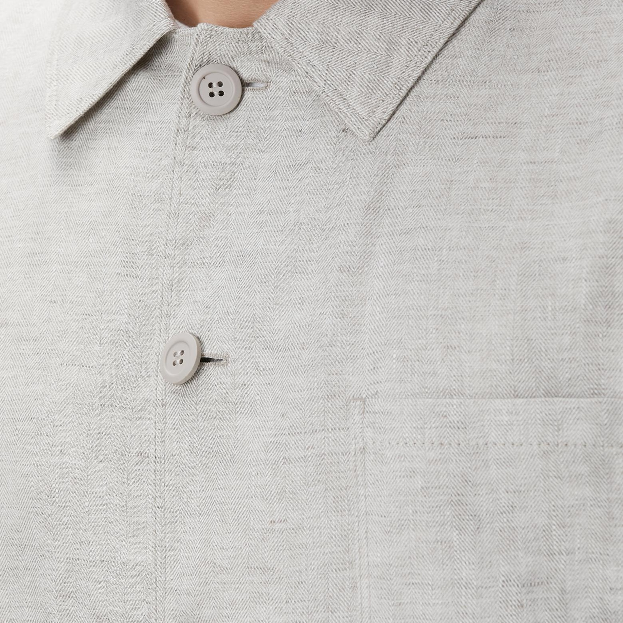 Network Erkek Bej Keten Ceket