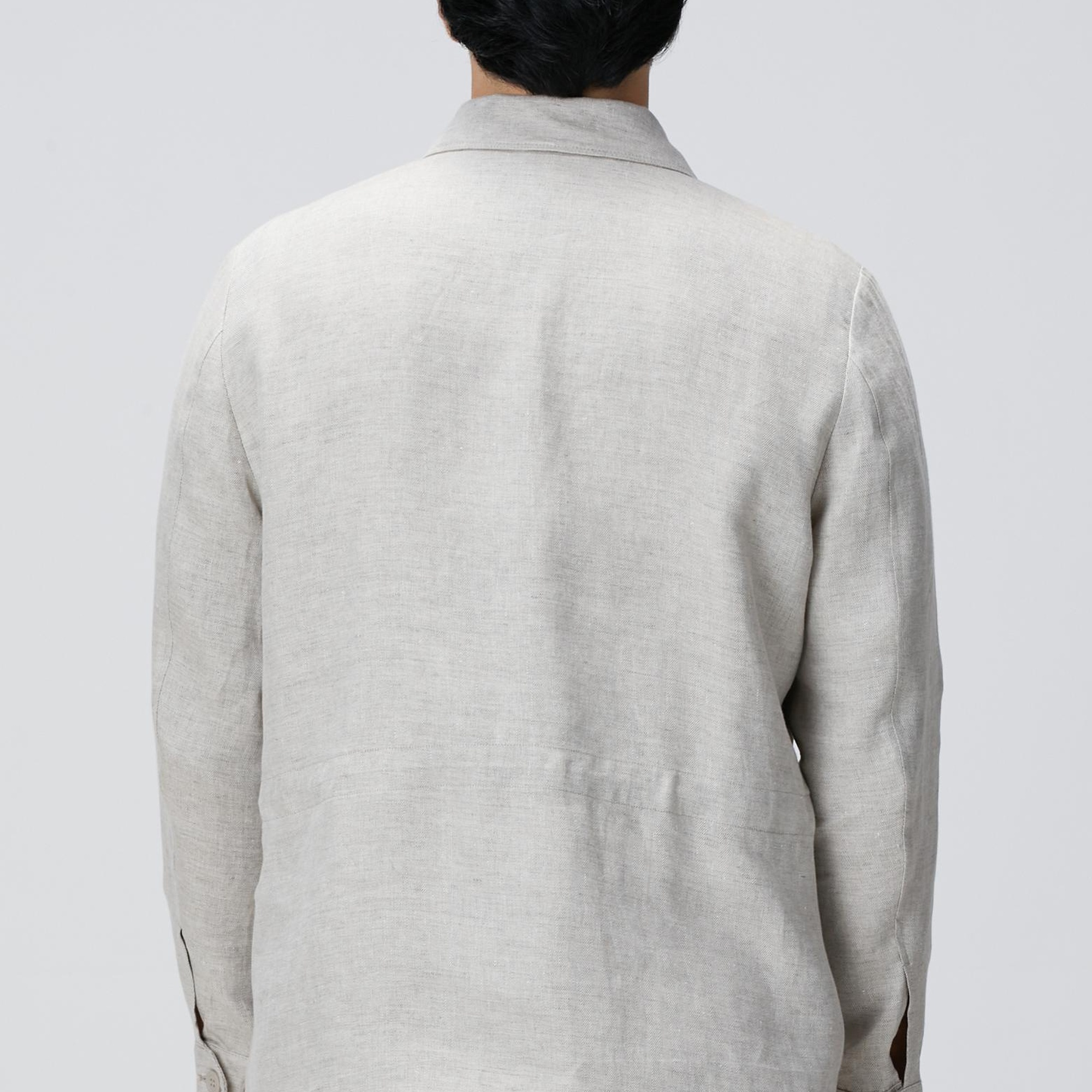 Network Erkek Bej Keten Ceket