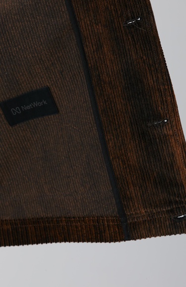  Network Erkek Kahverengi Fitilli Coat Ceket