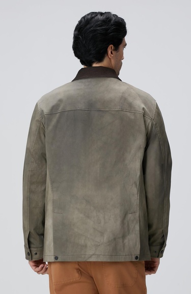  Network Erkek Haki Batik Desenli Coat Ceket