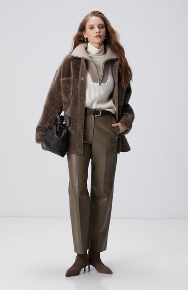  Network Kadın Limited Kırık Beyaz Yün Kazak