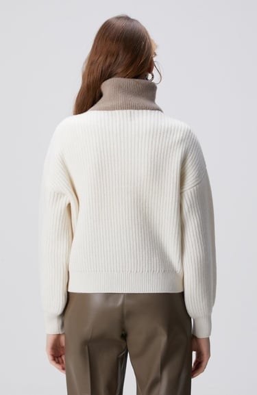  Network Kadın Limited Kırık Beyaz Yün Kazak