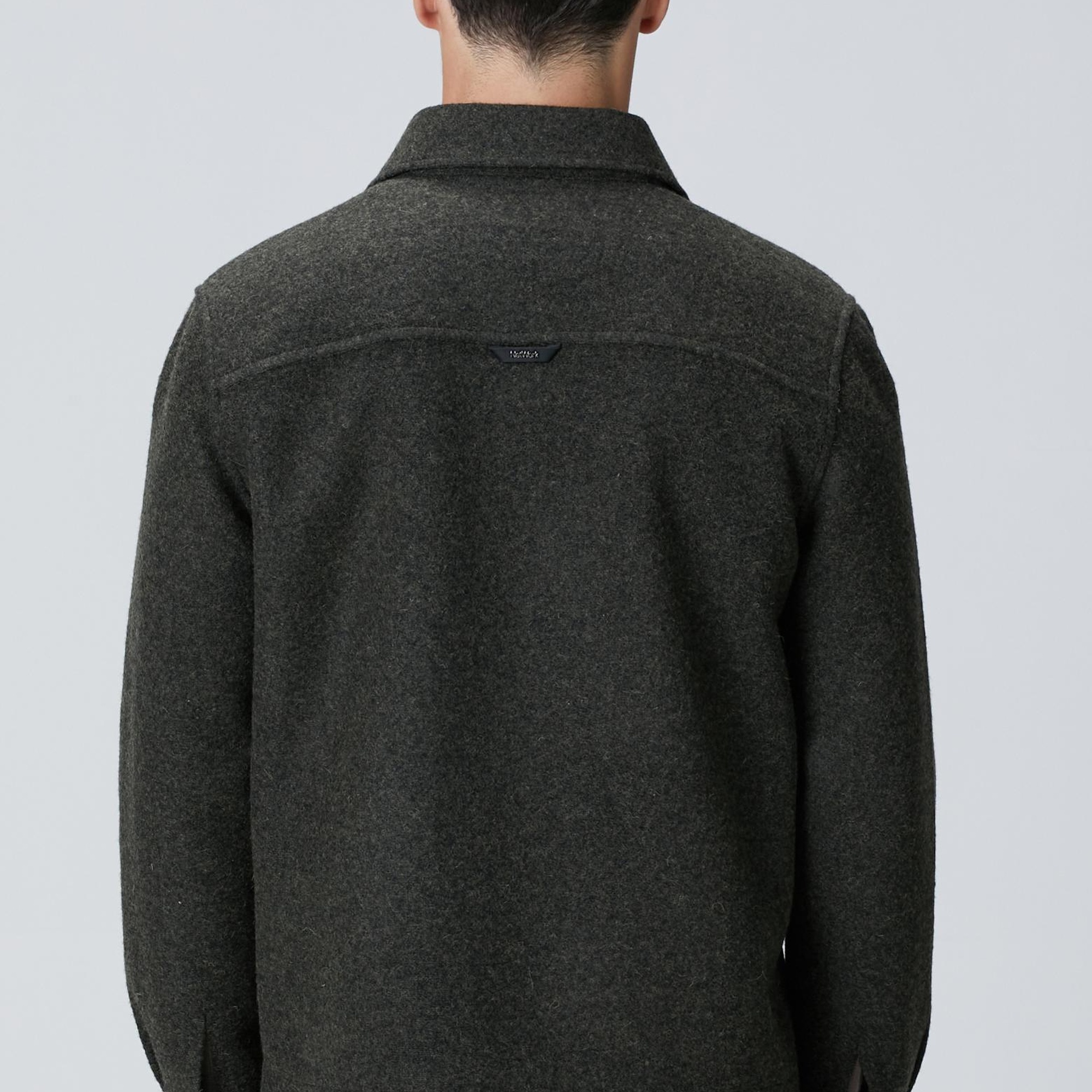 Network Erkek Haki Yün Karışımlı Dış Gömlek