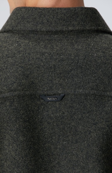  Network Erkek Haki Yün Karışımlı Dış Gömlek