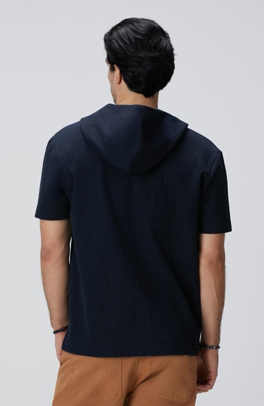  Network Erkek Siyah Jakarlı Gömlek