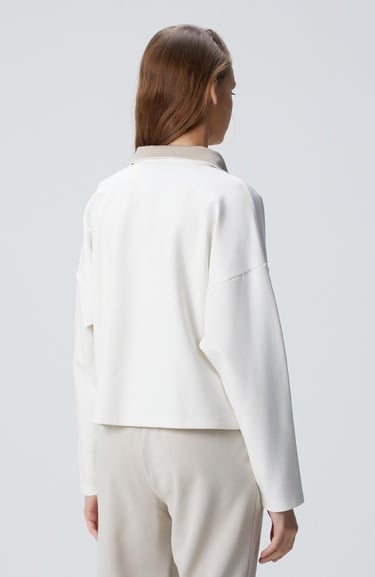  Network Kadın N-Tech Kırık Beyaz Sweatshirt