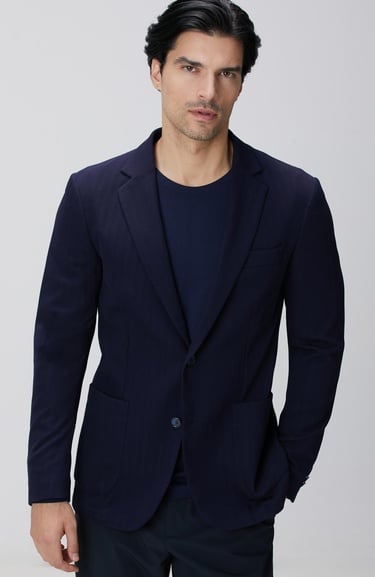  Network Erkek Lacivert Traveller Ceket