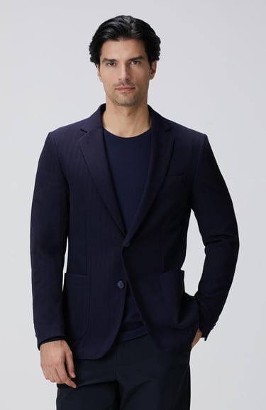  Network Erkek Lacivert Traveller Ceket