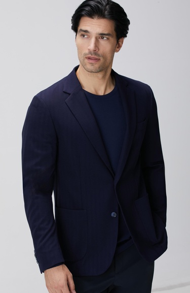  Network Erkek Lacivert Traveller Ceket