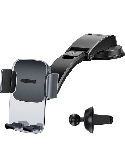  Baseus Easy Control Clamp Araç İçi Telefon Tutucu (Air Vent-torpido)-Siyah SUYK000001