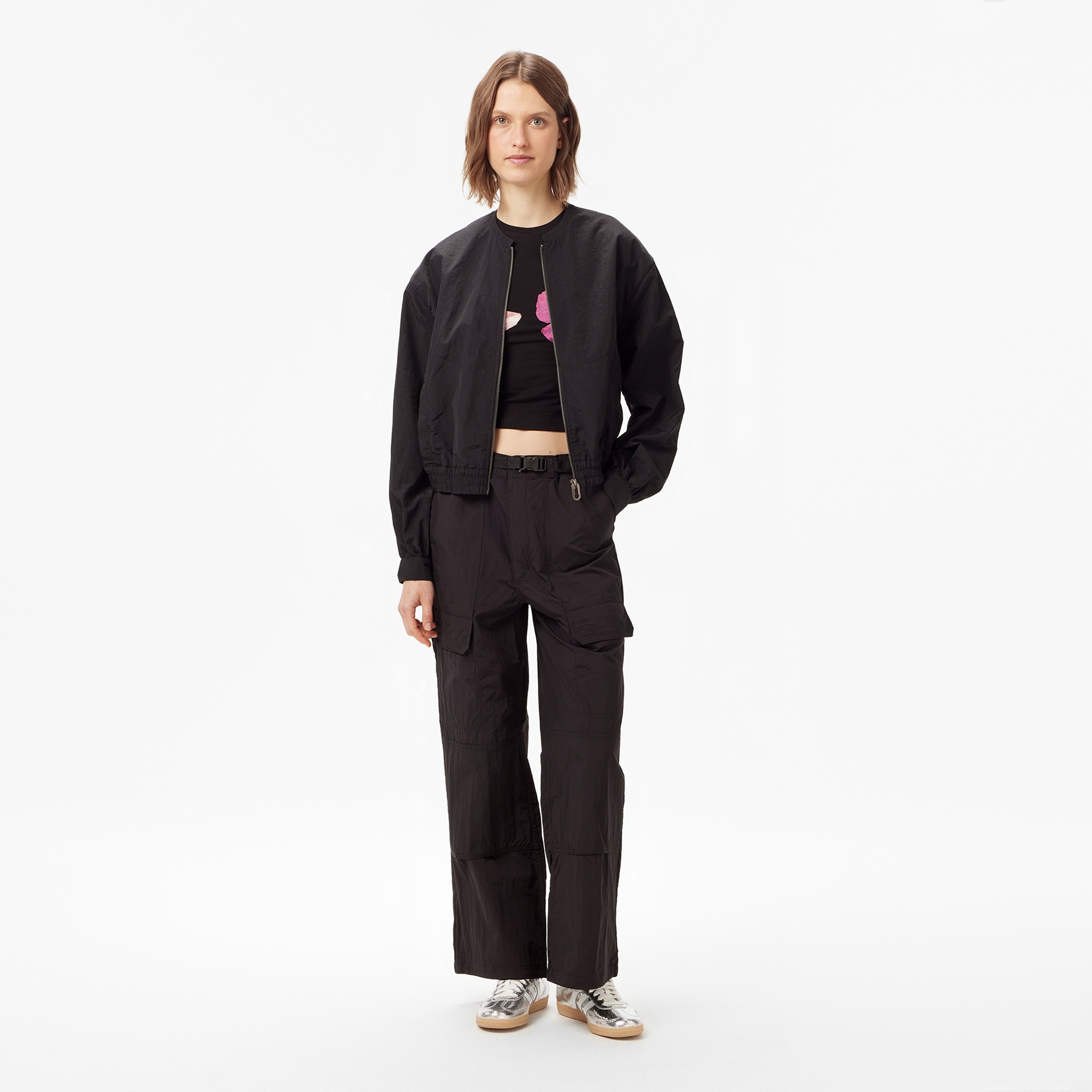 Les Benjamins Bomber 008 Kadın Siyah Ceket