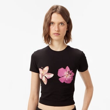  Les Benjamins Fitted 016 Kadın Siyah T-Shirt