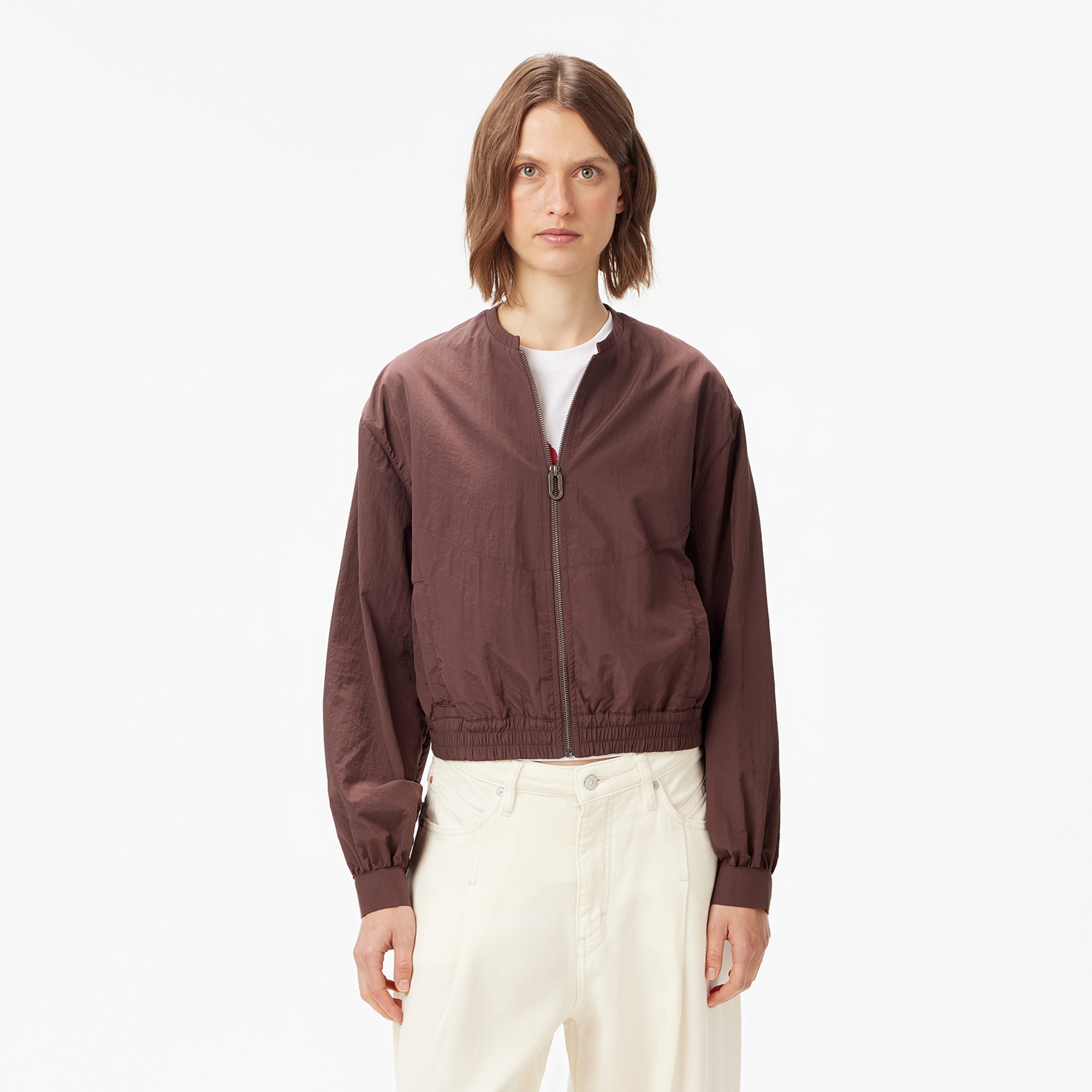 Les Benjamins Bomber 001 Kadın Kahverengi Ceket