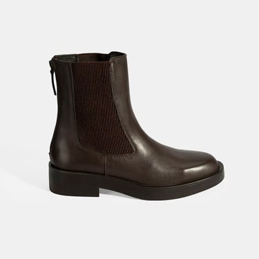  Kadın Kahve Lastikli Deri Chelsea Bot