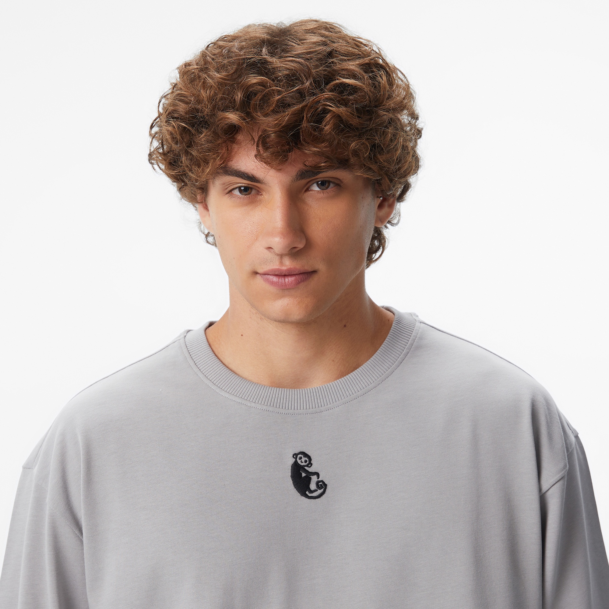 UNITED4 x Monkey Project Dj Unisex Gri T-Shirt