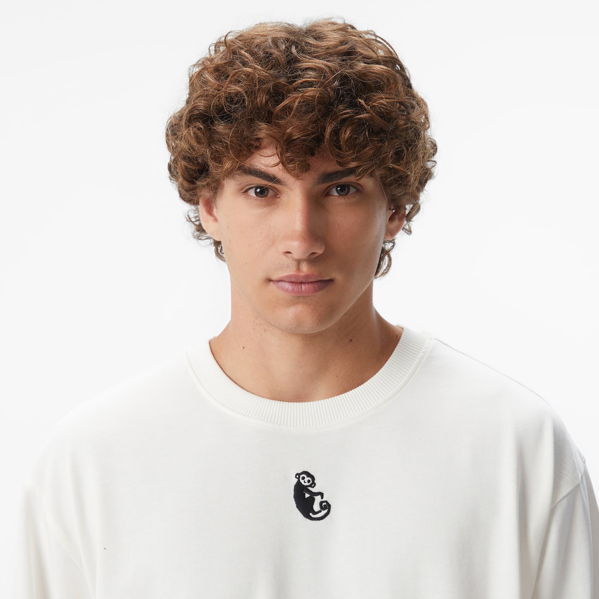 UNITED4 x Monkey Project Where Is The After Party Unisex Beyaz T-Shirt