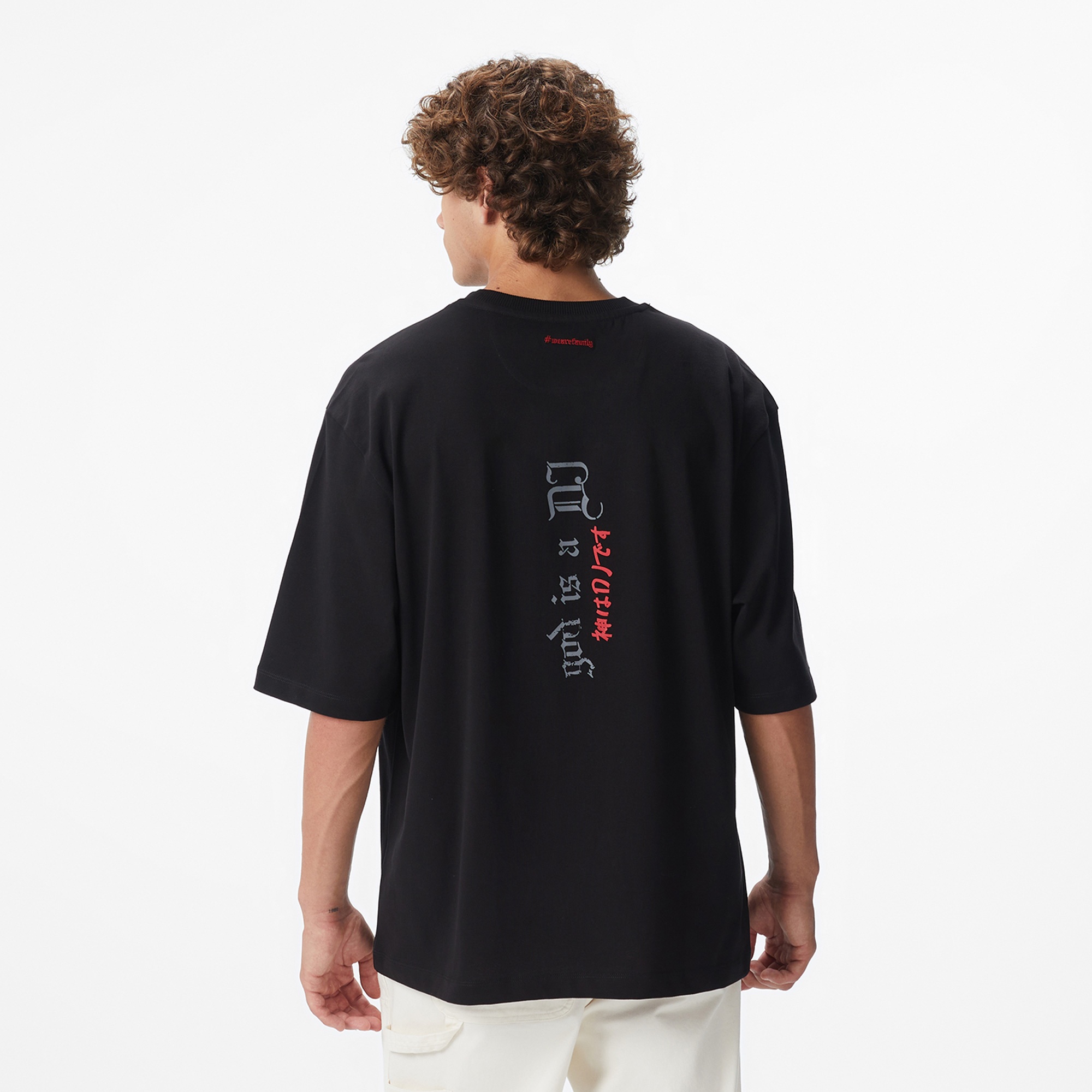 UNITED4 x Monkey Project Dj Unisex Siyah T-Shirt