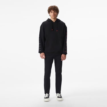  UNITED4 x Monkey Project 7 Rules Unisex Siyah Sweatshirt