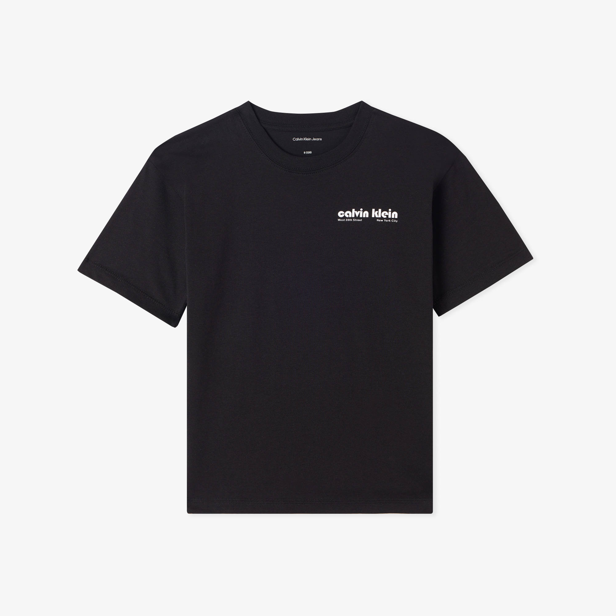  Calvin Klein Backprint Relaxed Çocuk Siyah T-Shirt