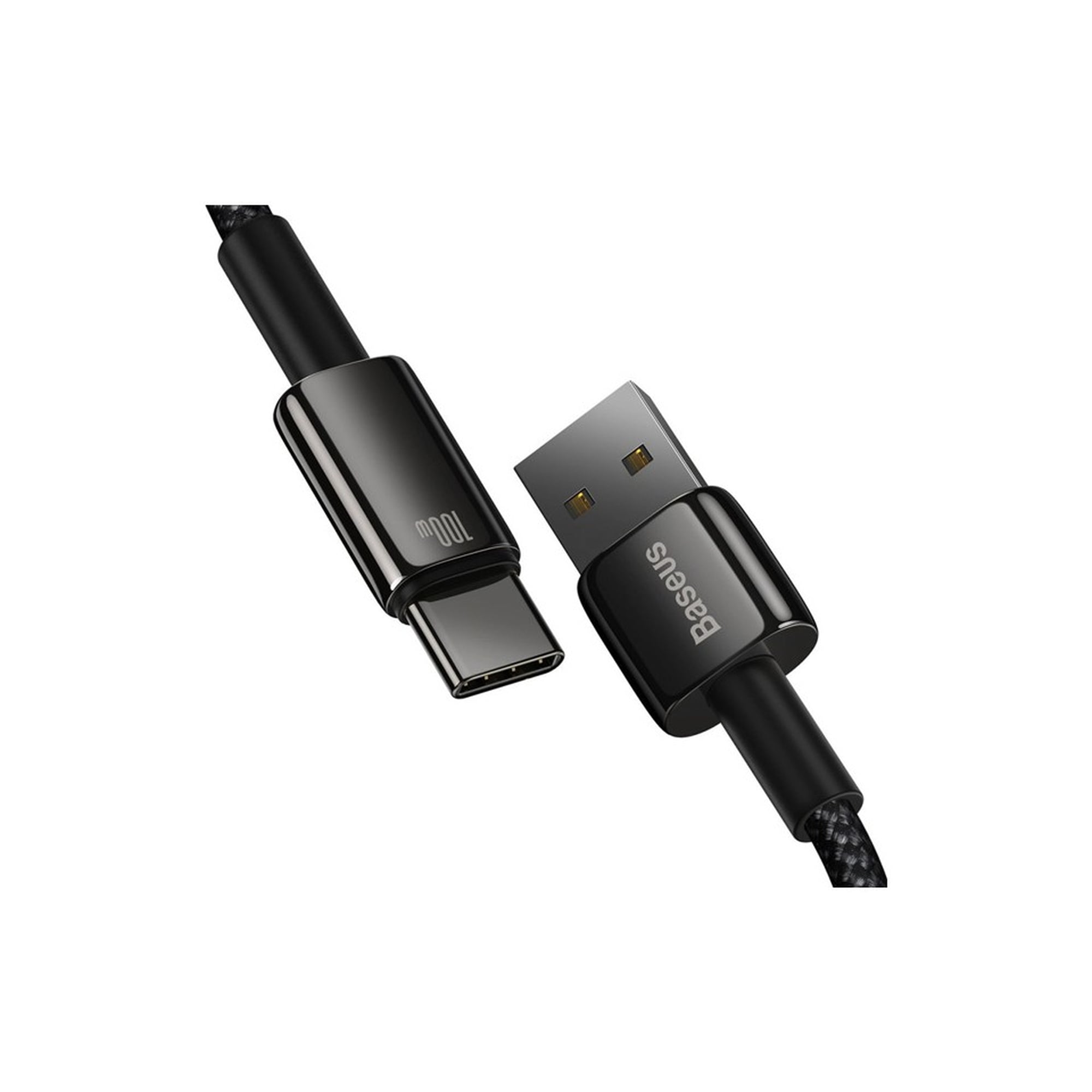 Baseus Tungsten Gold Hızlı Şarj Data Kablosu USB to Type-C 100W 1m Siyah CAWJ000001