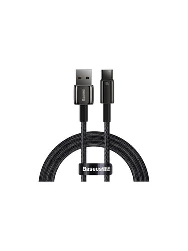  Baseus Tungsten Gold Hızlı Şarj Data Kablosu USB to Type-C 100W 1m Siyah CAWJ000001