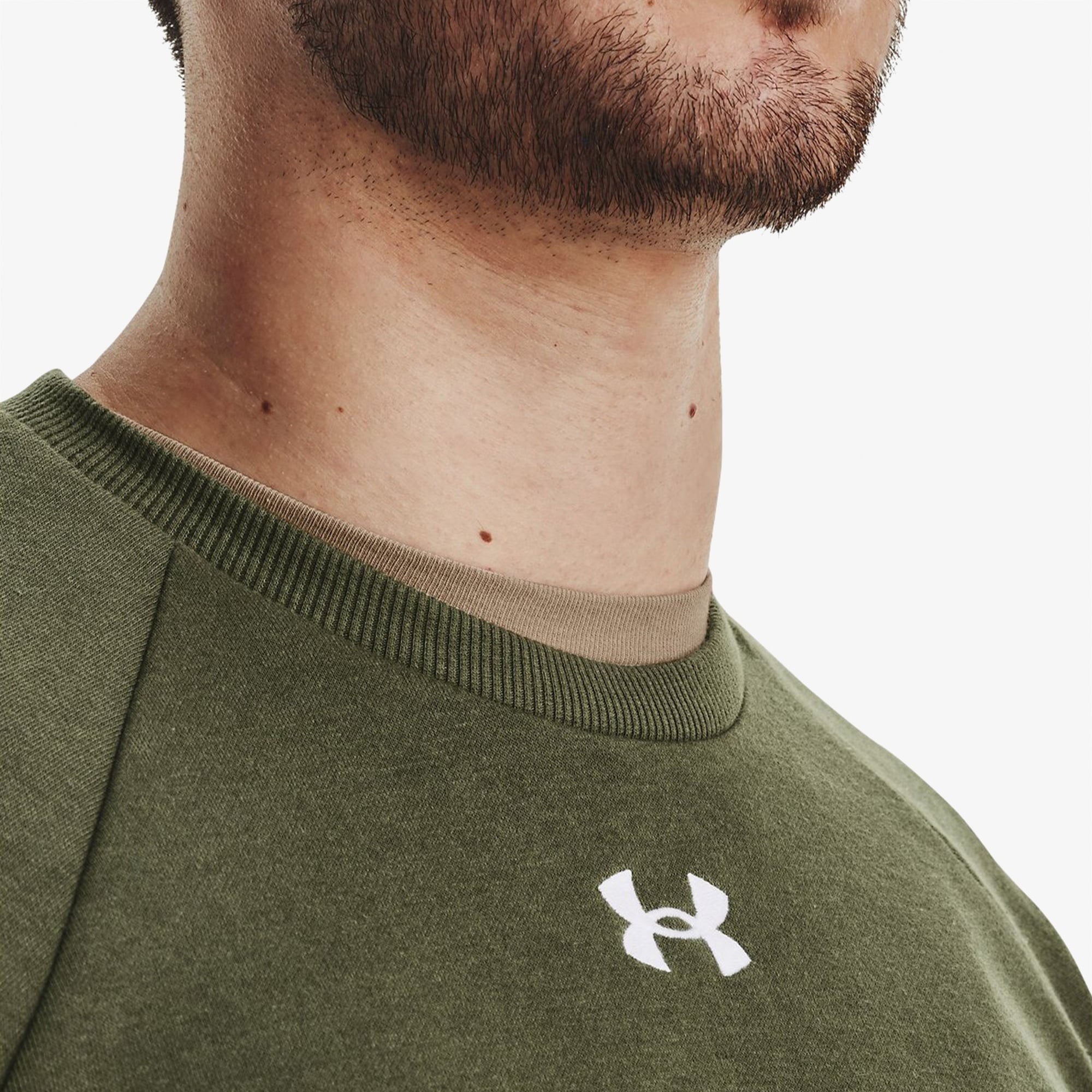 Under Armour Rival Fleece Erkek Yeşil Günlük Sweatshirt