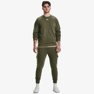  Under Armour Rival Fleece Erkek Yeşil Günlük Sweatshirt
