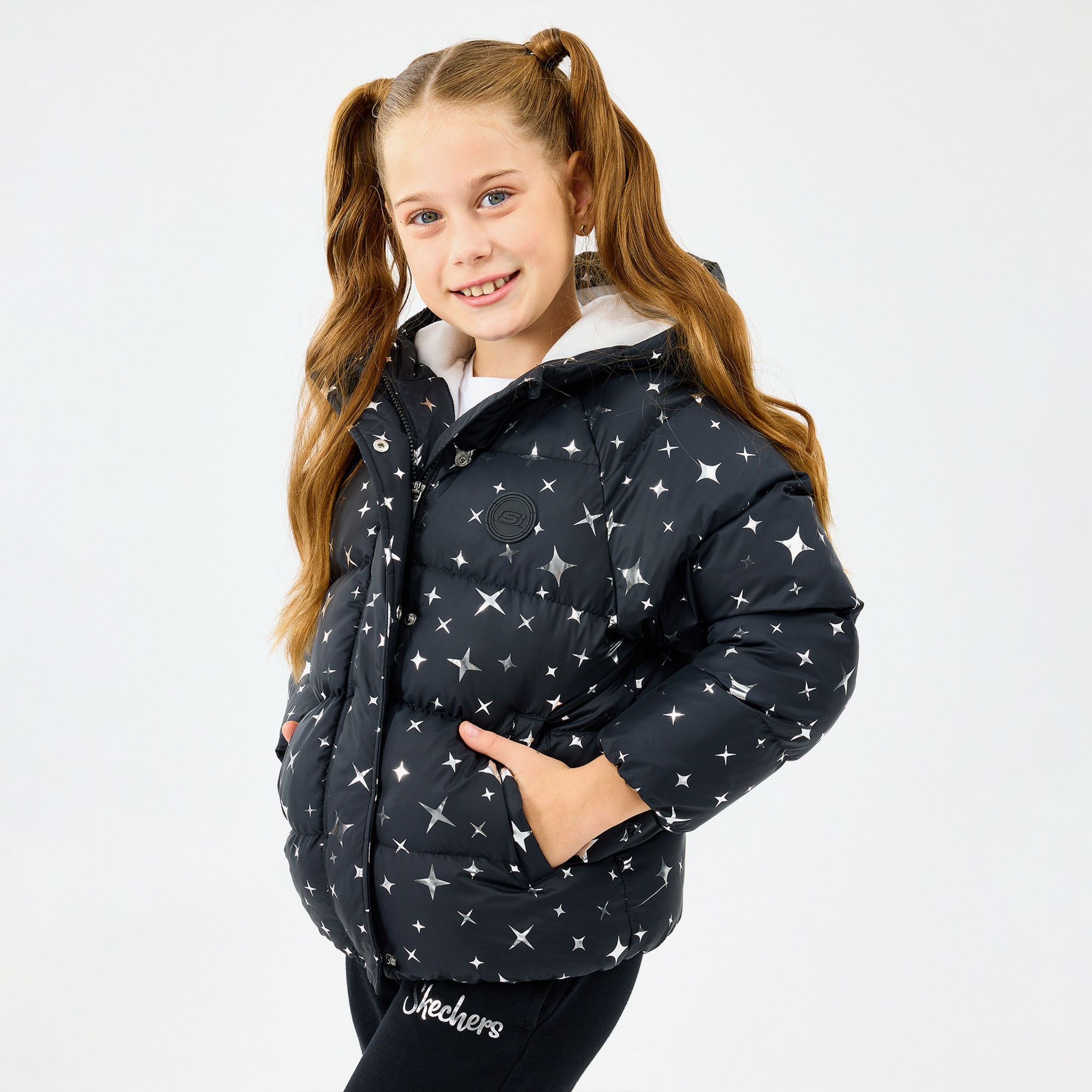 Skechers Sherpa Çocuk Siyah Mont