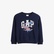 Gap V-French Oversized Logo Crew Çocuk Lacivert Sweatshirt