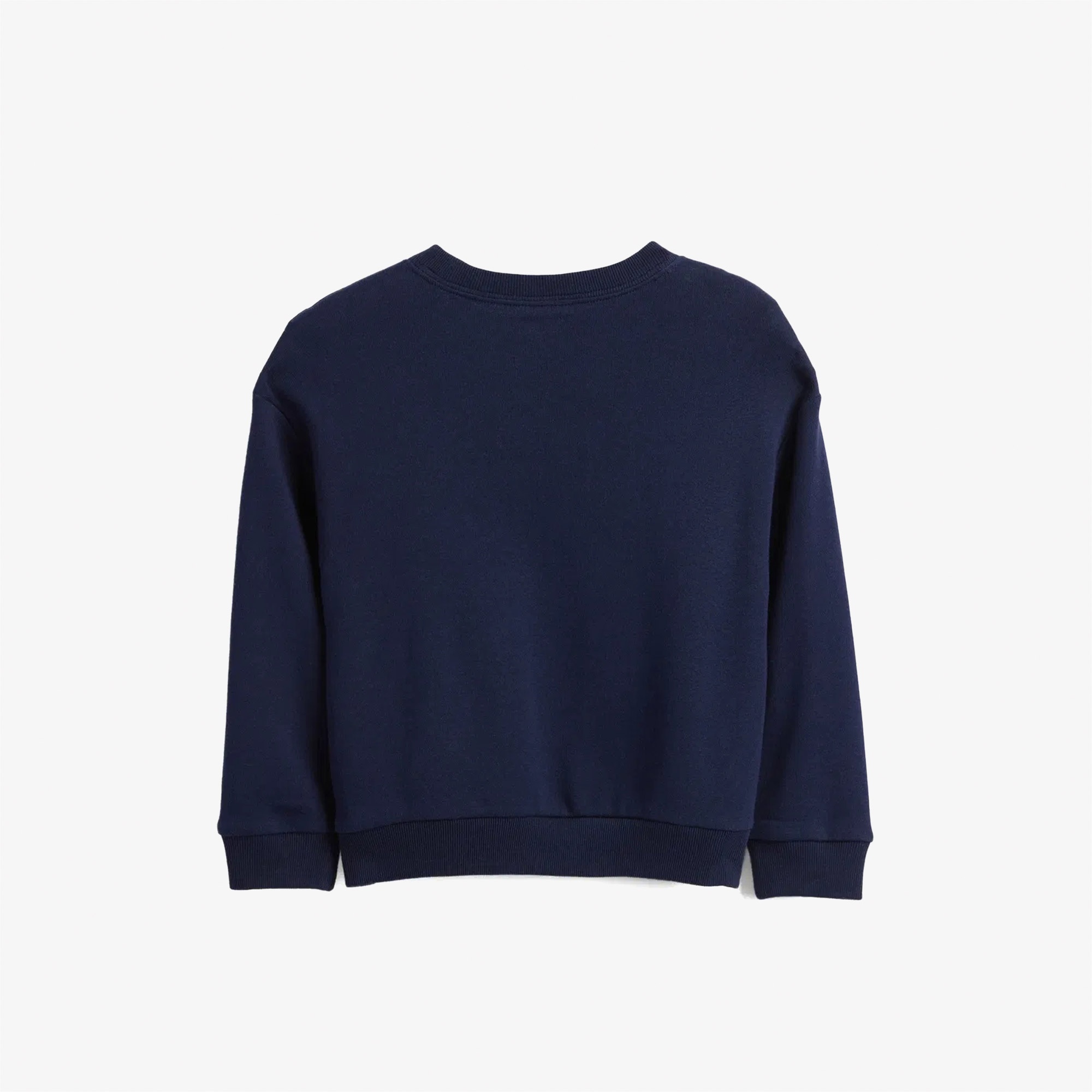 Gap V-French Oversized Logo Crew Çocuk Lacivert Sweatshirt