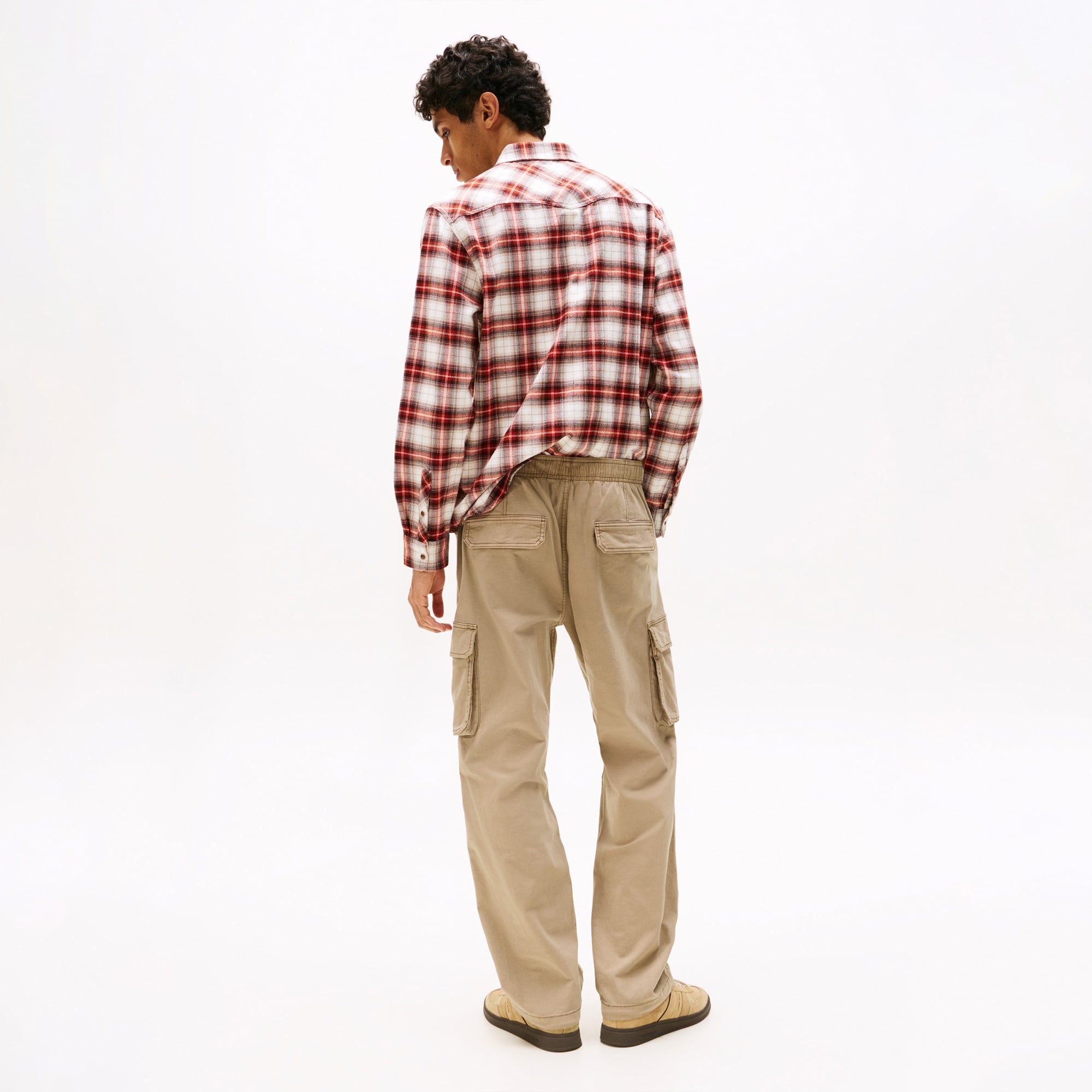 Tommy Hilfiger Otis H-Bone Kargo Erkek Kahverengi Pantolon