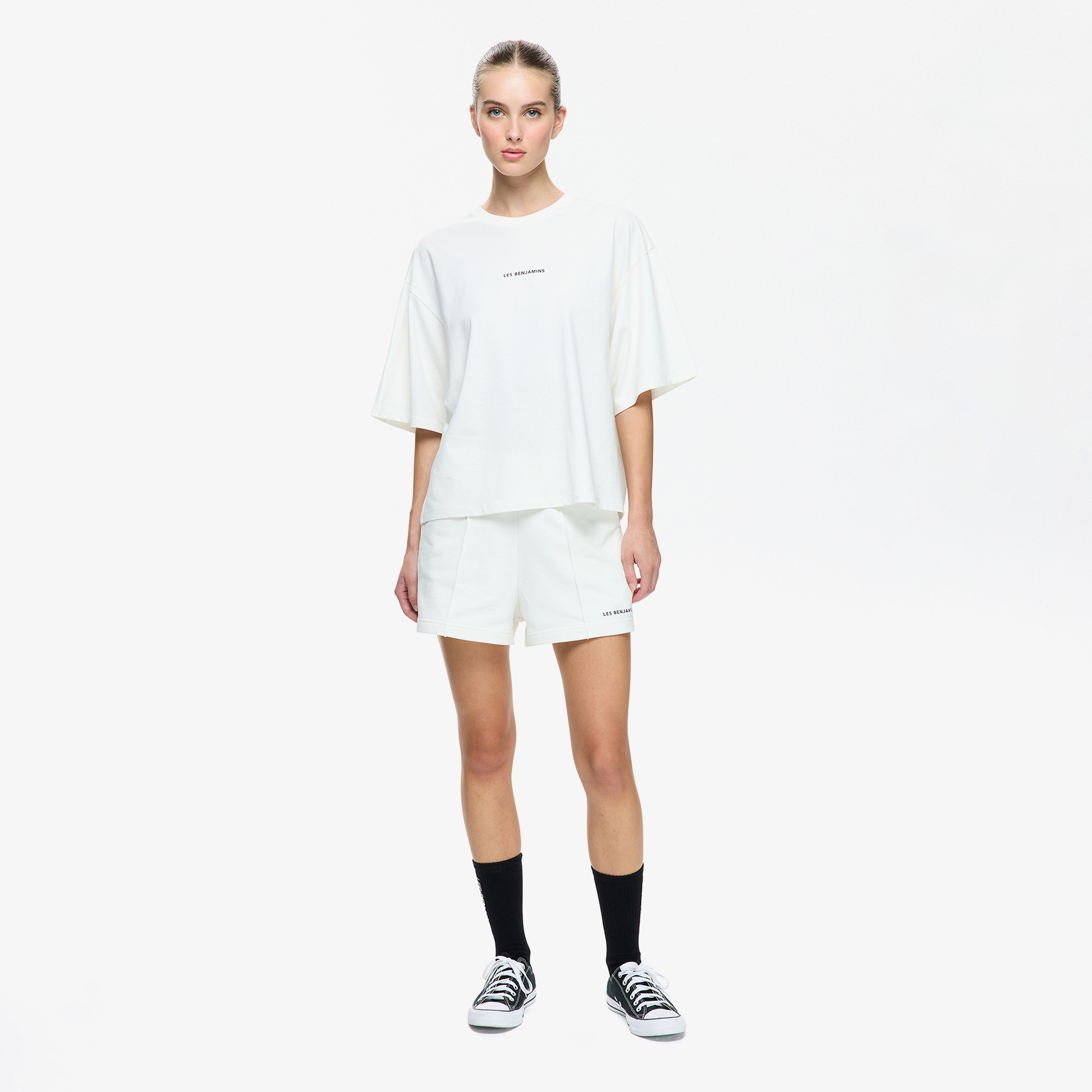 Les Benjamins Kadın Beyaz T-Shirt