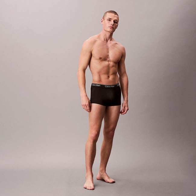  Calvin Klein Low Rise 3'lü Erkek Siyah Boxer