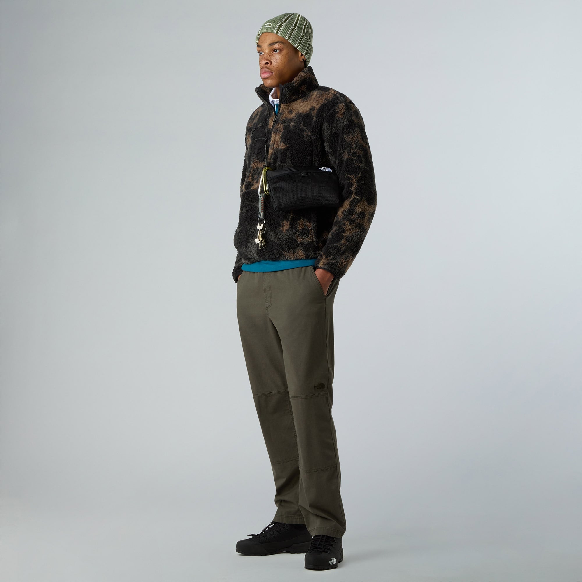 The North Face Extreme Pile Printed Pullover Erkek Siyah Polar