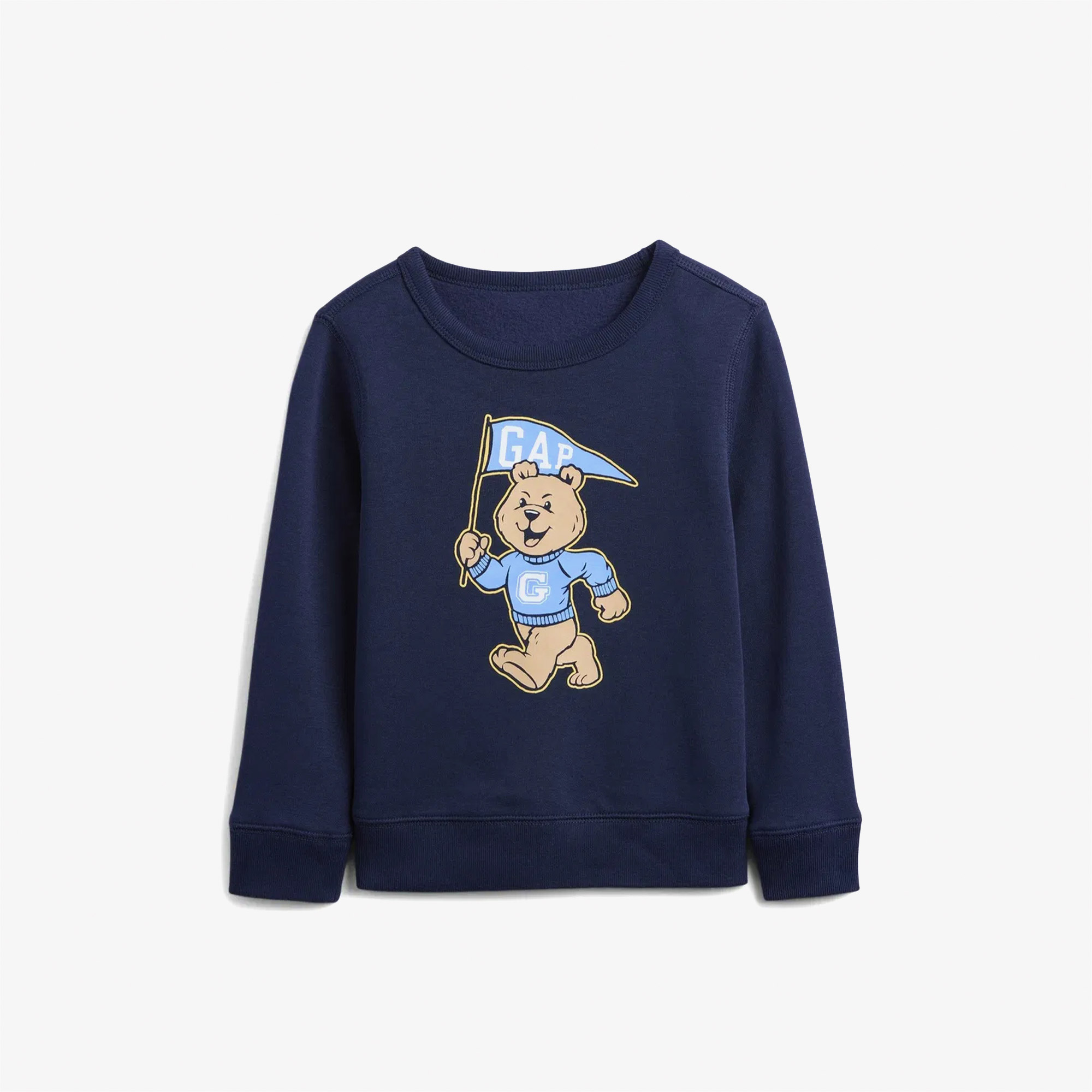  Gap V-Bf Print Crew Çocuk Lacivert Sweatshirt