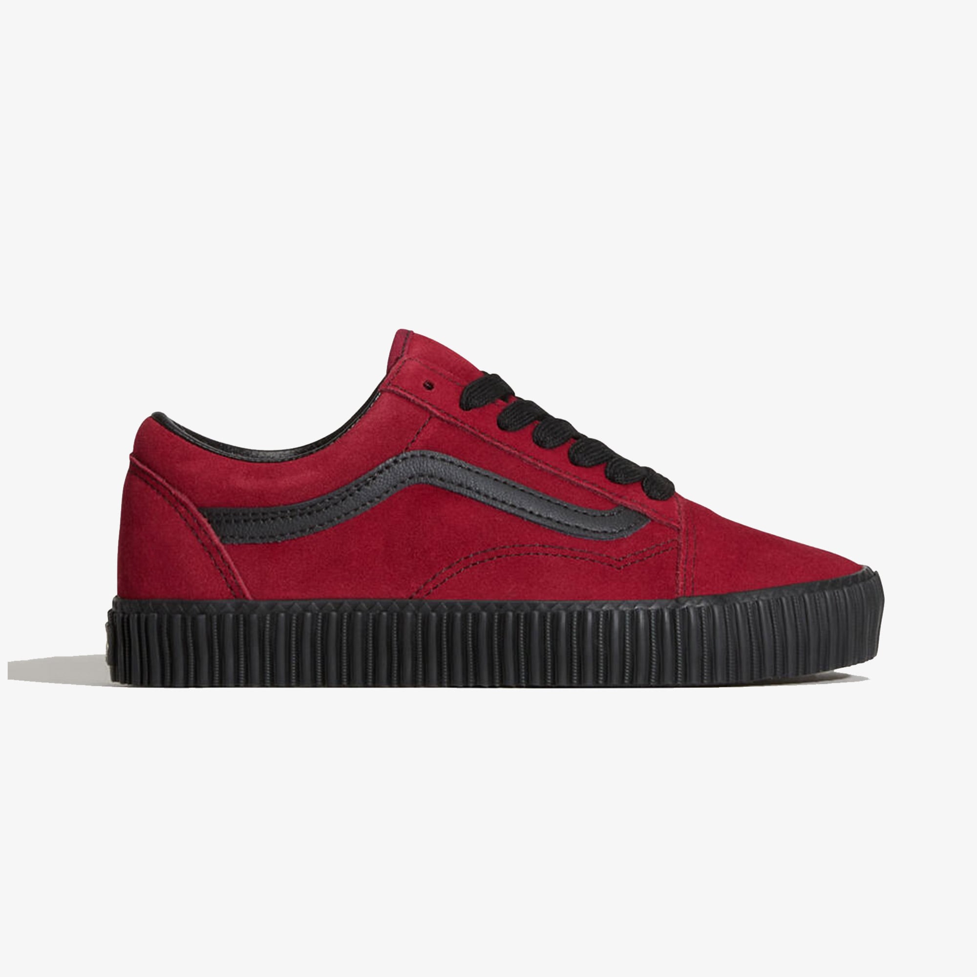  Vans Old Skool Creeper Unisex Bordo Spor Ayakkabı
