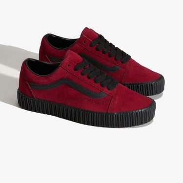  Vans Old Skool Creeper Unisex Bordo Spor Ayakkabı
