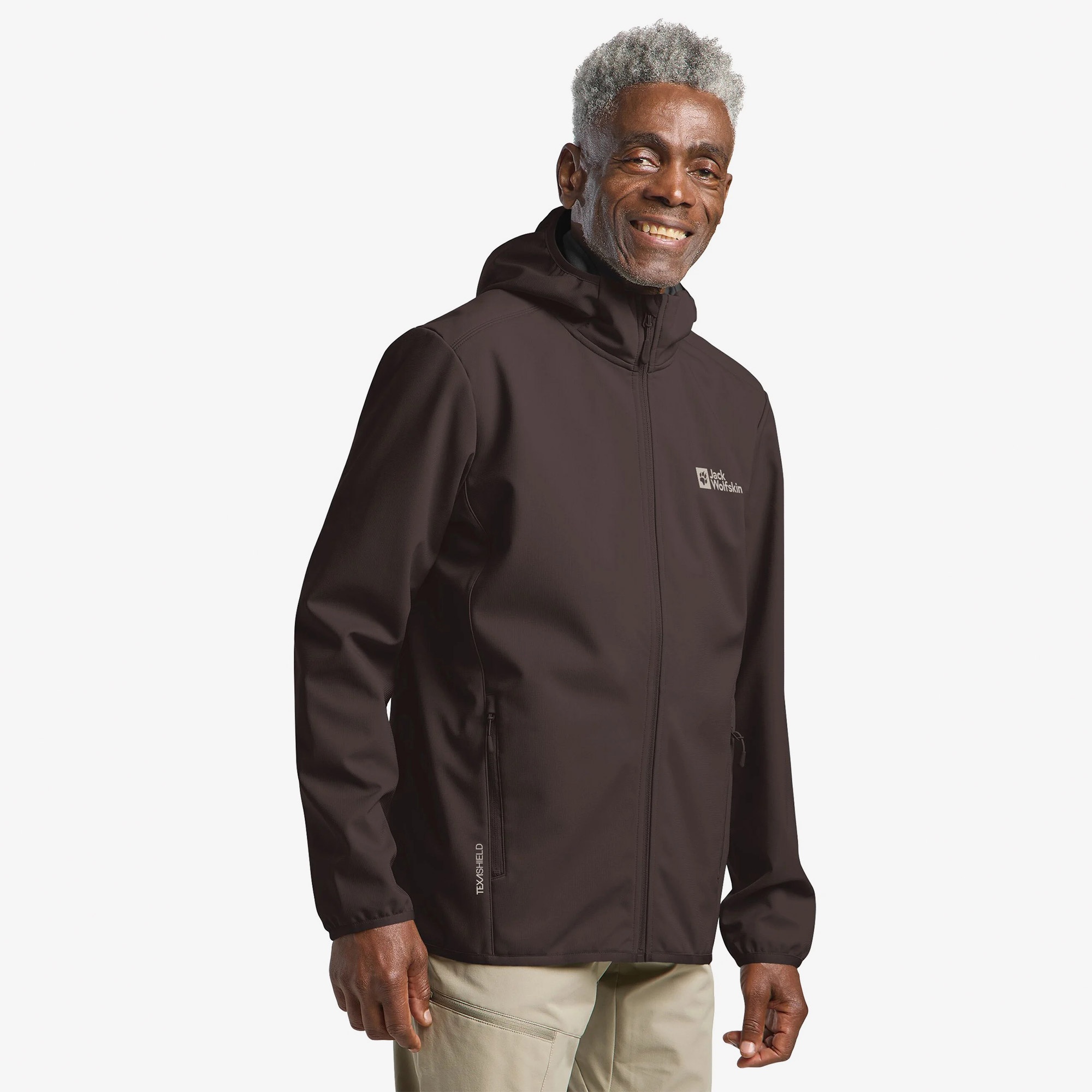 Jack Wolfskin Bornberg Hooded Erkek Kahverengi Mont