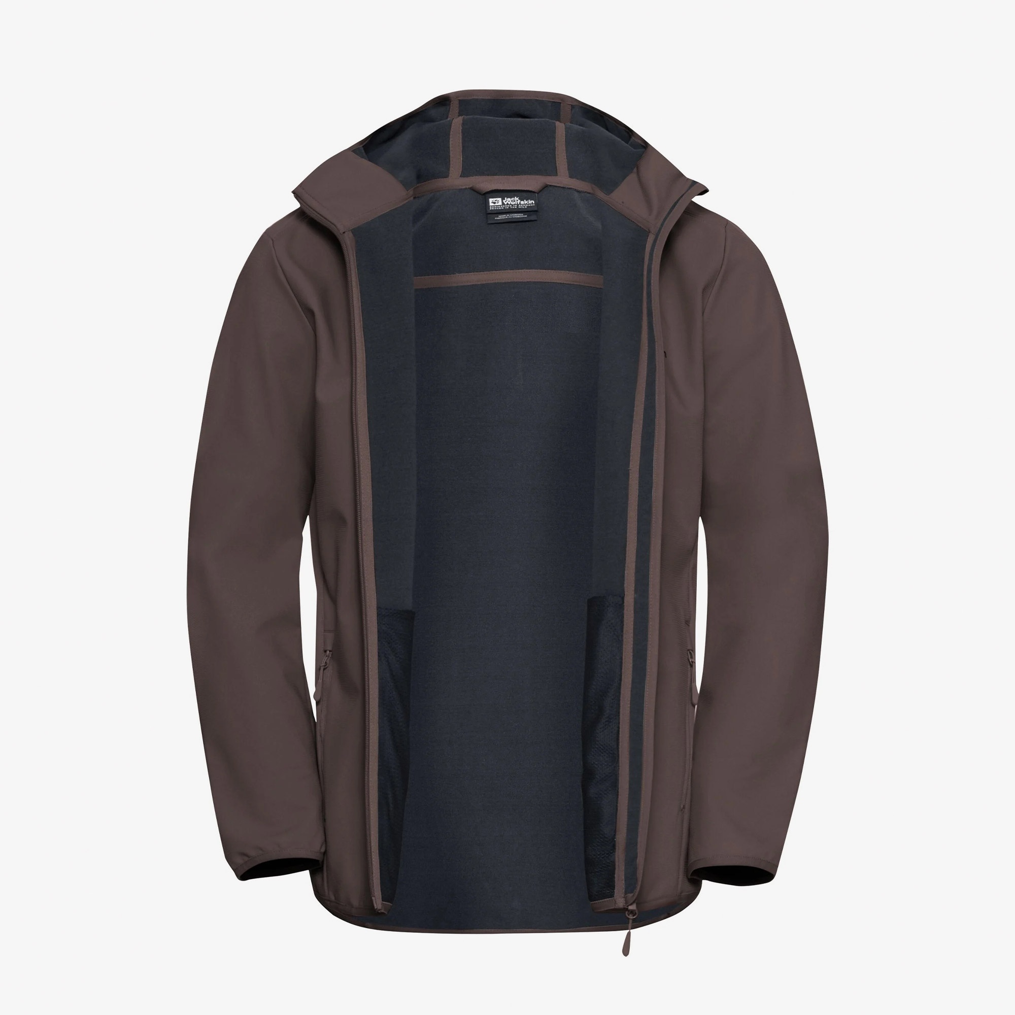 Jack Wolfskin Bornberg Hooded Erkek Kahverengi Mont