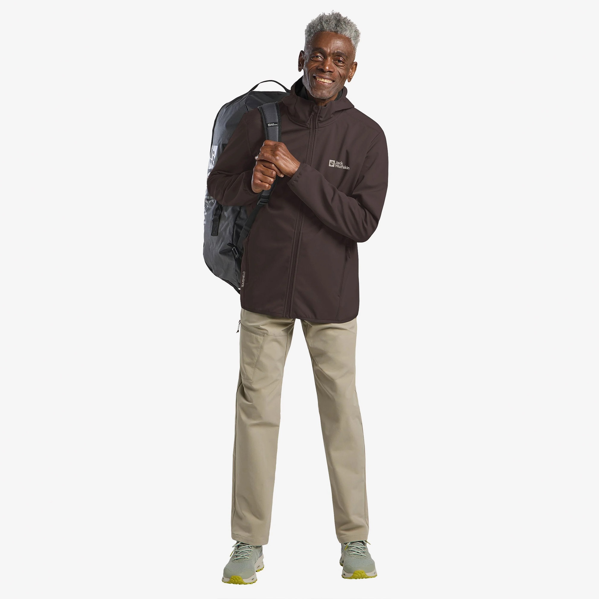 Jack Wolfskin Bornberg Hooded Erkek Kahverengi Mont