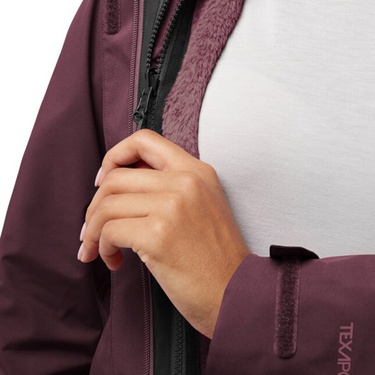  Jack Wolfskin Rotwand 3in4 Kadın Mor Ceket