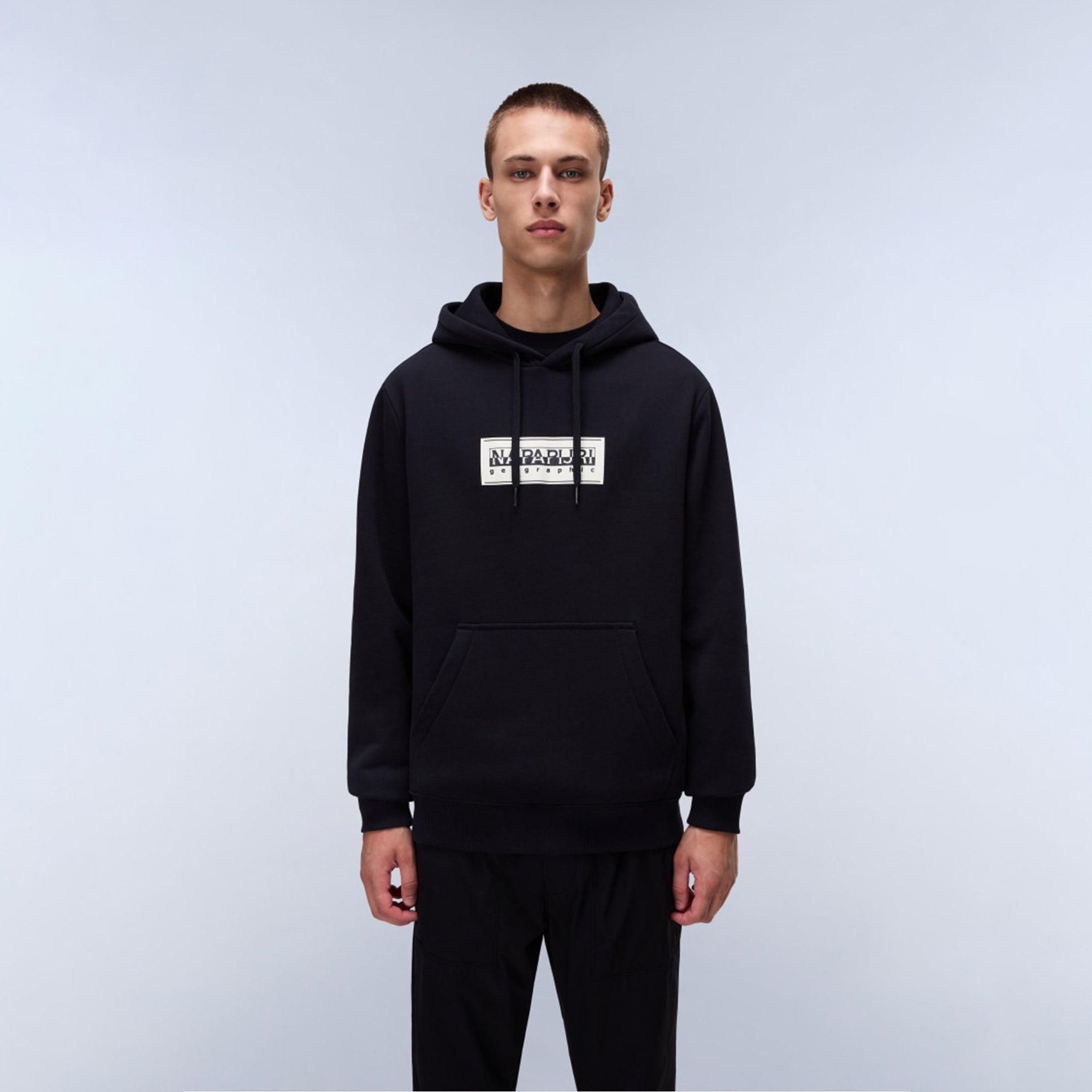  Napapijri B-Box Erkek Siyah Sweatshirt