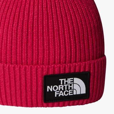  The North Face TNF Logo Box Cuffed Kırmızı Bere