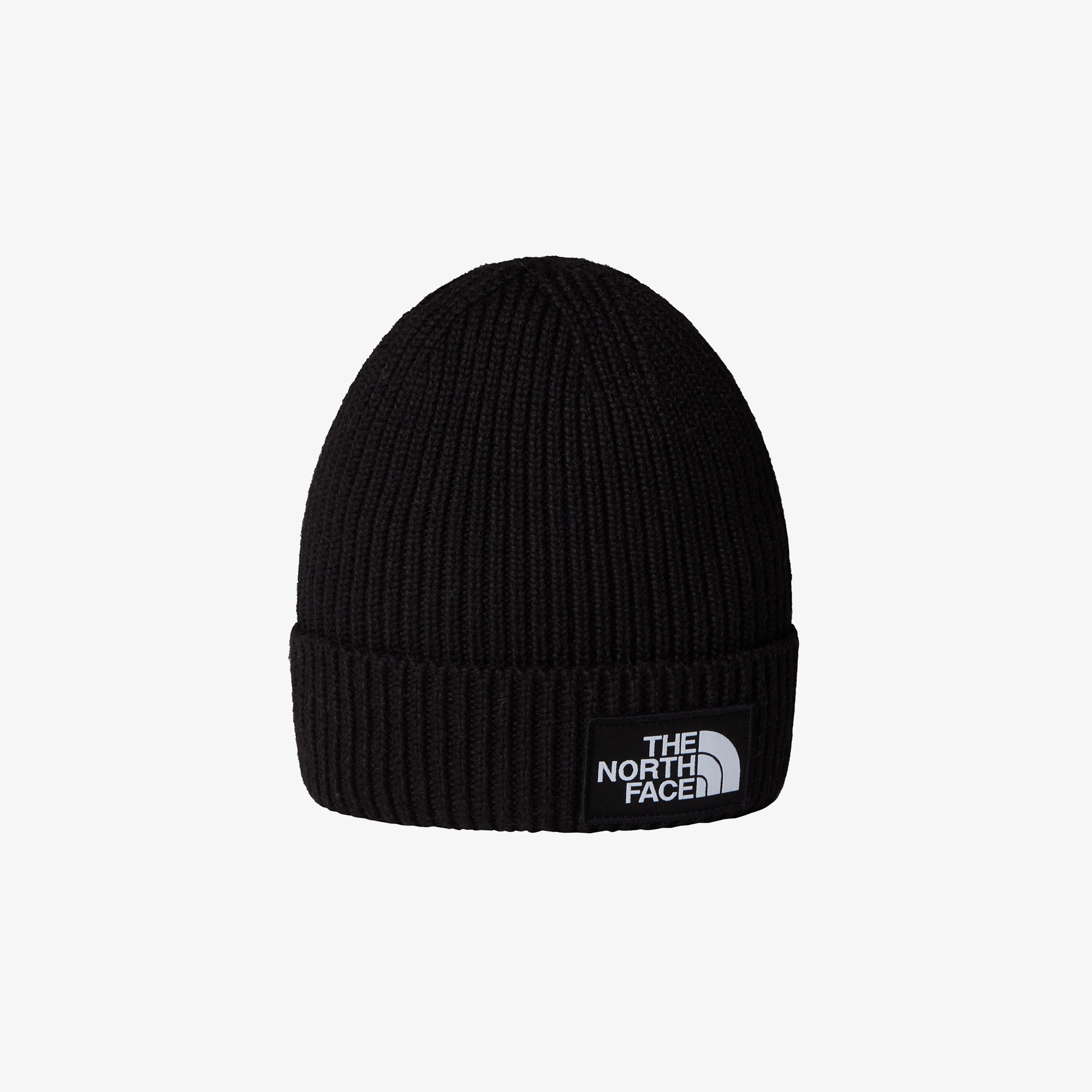 The North Face Logo Box Cuffed Çocuk Siyah Bere