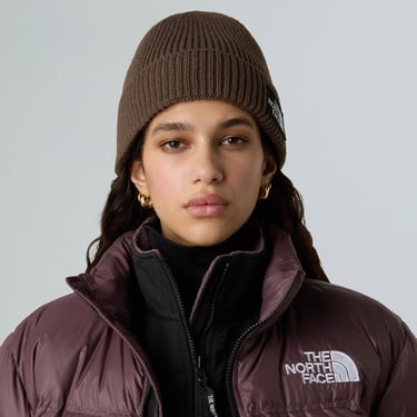 The North Face Logo Box Cuffed Unisex Kahverengi Bere