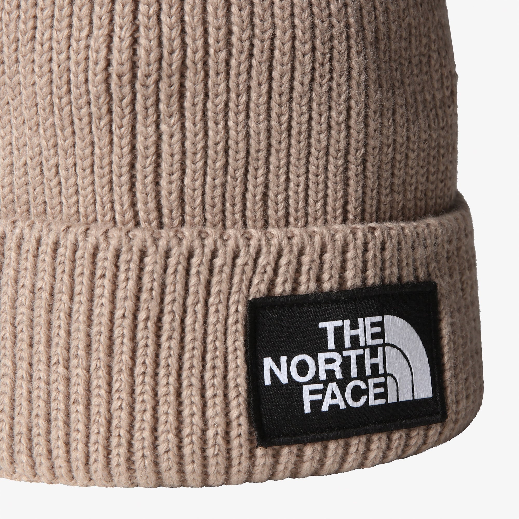 The North Face Logo Box Cuffed Unisex Gri Bere