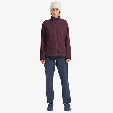  Jack Wolfskin Moonrise Full Zipped Kadın Mor Ceket