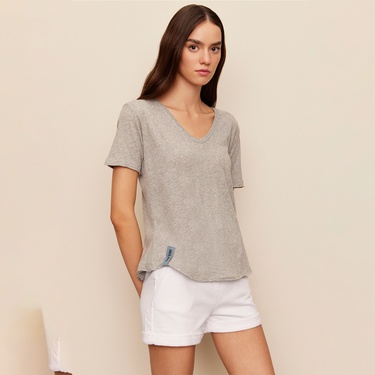  The Stay Line Kassiani Kadın Gri T-Shirt